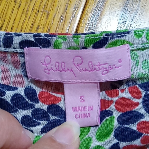LILLY PULITZER Womens Dress Knit SMALL Multicolor Used Preowned Summer Casual - Picture 9 of 13